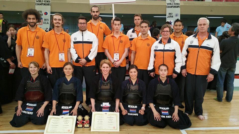 The Dutch National Team at the 16th World Kendo Championships, Tokyo